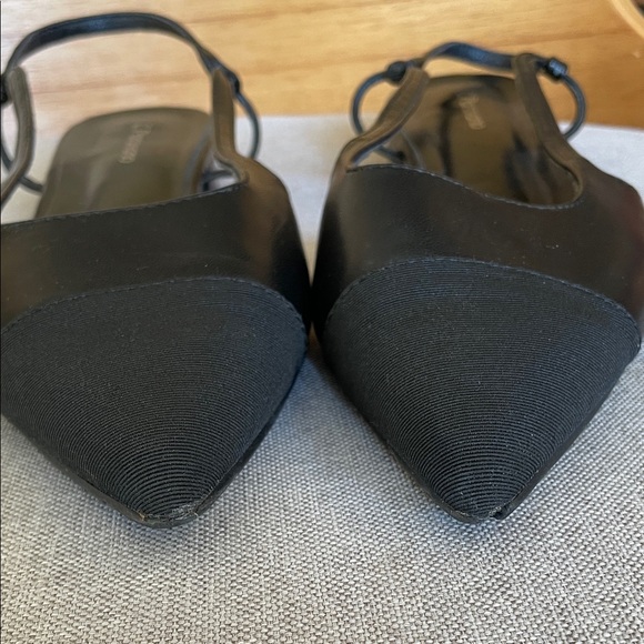C. Paravano Black Slingback Flats - Picture 8 of 9